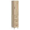 vidaXL Sada skř&iacute;něk 2 pcs Dub sonoma 33 x 34,5 x 90 cm