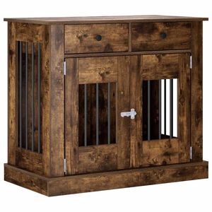 vidaXL N&aacute;bytek pro ps&iacute; kotec Kouřov&yacute; dub 90 x 47,5 x 80 cm
