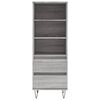 vidaXL Skř&iacute;ň highboard &scaron;ed&aacute; sonoma 40 x 36 x 110 cm kompozitn&iacute; dřevo
