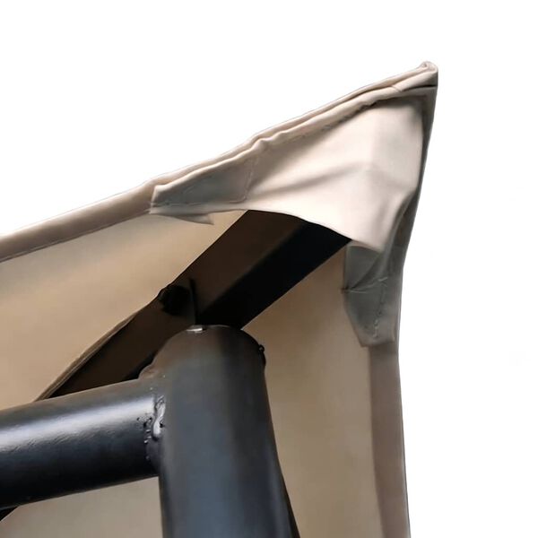 vidaXL Zahradn&iacute; alt&aacute;n 4 x 4 m ocel b&eacute;žov&yacute;