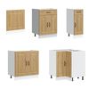 vidaXL 11d&iacute;ln&aacute; sada kuchyňsk&yacute;ch skř&iacute;něk "Kalmar" dub artisan kompozit