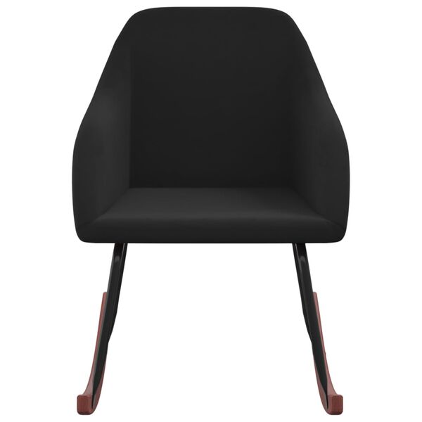 vidaXL Houpac&iacute; křeslo čern&eacute; samet