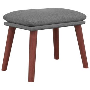 vidaXL Podnožka světle &scaron;ed&aacute; 45 x 29,5 x 35 cm textil