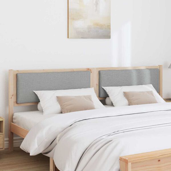 vidaXL Čelo postele Jin&yacute; Hněd&aacute; 200 cm Masivn&iacute; borovicov&eacute; dřevo