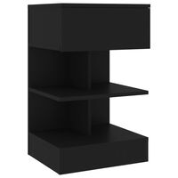 vidaXL Noční stolek černý 40 x 35 x 65 cm dřevotříska