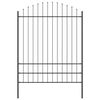 vidaXL Zahradn&iacute; plot 7 pcs &Scaron;ed&aacute; 170 x 225 cm Pr&aacute;&scaron;kově lakovan&aacute; ocel