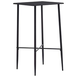 vidaXL Barov&yacute; stůl čern&yacute; 60 x 60 x 111 cm MDF