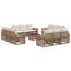 vidaXL Sada zahradn&iacute;ch pohovek 13 pcs Beige a kr&eacute;mov&aacute; b&iacute;l&aacute; polyratan