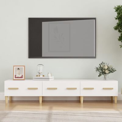vidaXL TV skříňka bílá 150 x 34,5 x 30 cm kompozitní dřevo