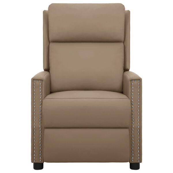 vidaXL Mas&aacute;žn&iacute; křeslo cappuccino uměl&aacute; kůže