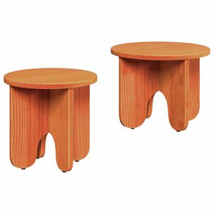 vidaXL Konferenčn&iacute; stolek 2 ks Voskově hněd&aacute; 39,5 x 39,5 x 30 cm
