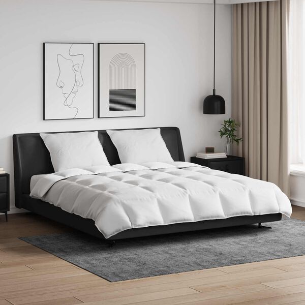 vidaXL Sada přikrývek s polštářem 3 pcs Bílá Peří