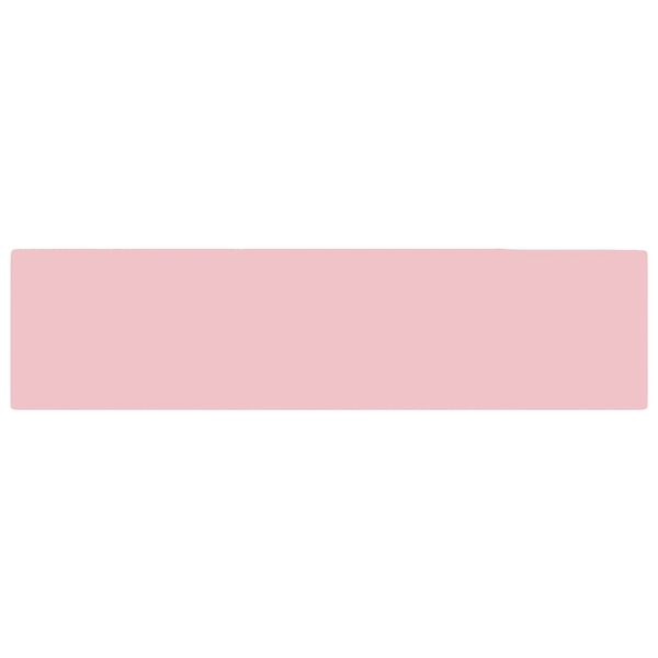 vidaXL Koupelnov&eacute; umyvadlo s přepadem keramick&eacute; matně růžov&eacute;