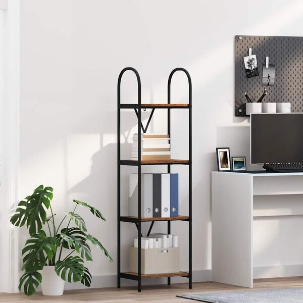 vidaXL Knihovna Star&eacute; dřevo 40 x 30 x 146 cm Kompozitn&iacute; dřevo