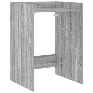 vidaXL Skř&iacute;ň na pračku &Scaron;ed&yacute; Sonoma 67,5 x 62 x 97 cm Kompozitn&iacute; dřevo