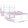 vidaXL R&aacute;m postele Kouřov&yacute; dub 120 x 200 cm Masivn&iacute; borov&eacute; dřevo