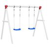 vidaXL Houpačkov&eacute; sed&aacute;ky s lany 2 ks modr&eacute; 38 x 16 cm polyethylen