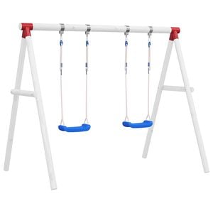 vidaXL Houpačkov&eacute; sed&aacute;ky s lany 2 ks modr&eacute; 38 x 16 cm polyethylen