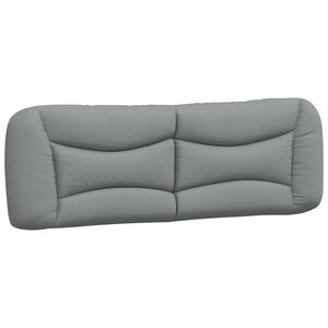 vidaXL Pol&scaron;t&aacute;ř na čelo postele Hvar světle &scaron;ed&yacute; 160 cm textil