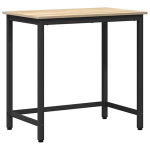 vidaXL stůl Sonoma dub 100 x 50 x 76,5 cm Inžen&yacute;rsk&eacute; dřevo a ocel