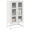 vidaXL Skříň highboard bílá 68x39x123 cm ocel