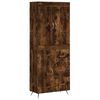 vidaXL Skř&iacute;ň highboard kouřov&yacute; dub 69,5 x 34 x 180 cm kompozitn&iacute; dřevo