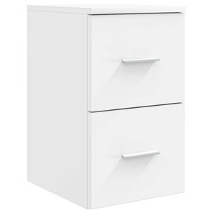 vidaXL Koupelnov&aacute; skř&iacute;ňka mezi B&iacute;l&aacute; 30 x 35 x 50 cm Kompozitn&iacute; dřevo