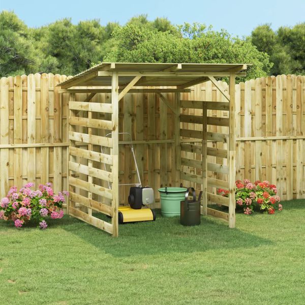 vidaXL Zahradn&iacute; kůlna na dř&iacute;v&iacute; impregnovan&aacute; borovice
