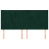 vidaXL Čelo postele tmavě zelen&eacute; 180x5x118/128 cm sametov&eacute;