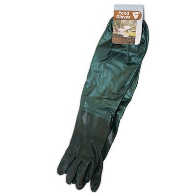 Velda (VT) Dlouhé rukavice pro práci v jezírku XL 60 cm zelené