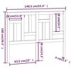 vidaXL Čelo postele b&iacute;l&eacute; 140,5 x 4 x 100 cm masivn&iacute; borovice