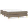 vidaXL R&aacute;m postele s boxspringem taupe 140 x 200 cm textil