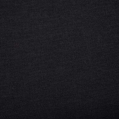 vidaXL Lavice s úložným prostorem 116 cm černá polyester