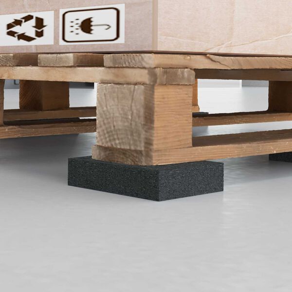 vidaXL Gumov&aacute; podložka Čern&aacute; Guma