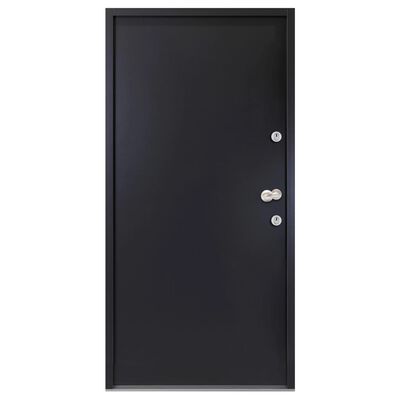 vidaXL Hliníkové vchodové dveře antracitové 100 x 200 cm
