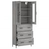 vidaXL Skř&iacute;ň highboard &scaron;ed&aacute; sonoma 69,5 x 34 x 180 cm kompozitn&iacute; dřevo