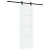 vidaXL Posuvn&eacute; dveře ORKDAL 83 x 232 cm Masivn&iacute; borovicov&eacute; dřevo B&iacute;l&aacute;
