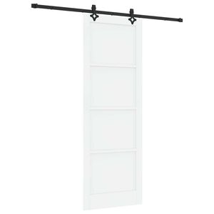 vidaXL Posuvn&eacute; dveře ORKDAL 83 x 232 cm Masivn&iacute; borovicov&eacute; dřevo B&iacute;l&aacute;