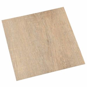 vidaXL Podlahov&aacute; prkna 5,11 m&sup2; 55 pcs PVC Světle &scaron;ed&aacute;, Tmavě hněd&aacute;