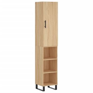 vidaXL Skř&iacute;ň highboard dub sonoma 34,5 x 34 x 180 cm kompozitn&iacute; dřevo
