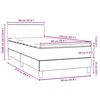 vidaXL Box spring postel s matrac&iacute; tmavě modr&aacute; 90x210 cm samet