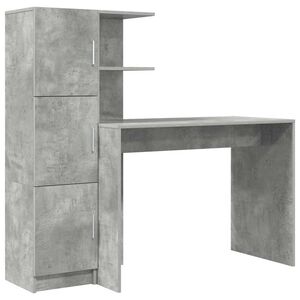 vidaXL Stůl Betonově &scaron;ed&aacute; 133.5 x 50 x 124 cm 2 ks