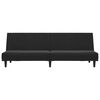 vidaXL 2místná rozkládací pohovka černá samet