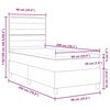 vidaXL Postel s boxspringem s matrac&iacute; s čelo Modr&aacute; 90 x 200 cm textil