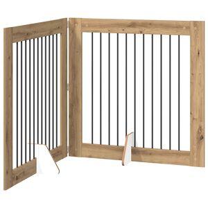 vidaXL Skl&aacute;dac&iacute; ps&iacute; br&aacute;na se stojany 2 ks Dub artisan 200,5 cm