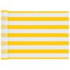 vidaXL Balkonov&aacute; clona Žlut&aacute; a b&iacute;l&aacute; 75 x 200 cm PU potažen&yacute; oxford alu
