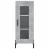 vidaXL Skř&iacute;ň highboard betonově &scaron;ed&aacute; 34,5x34x180 cm kompozitn&iacute; dřevo