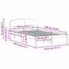 vidaXL Rám postele s čelo Přírodní 140 x 190 cm Masivní borové dřevo