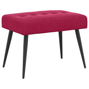 vidaXL Lavice s knofl&iacute;kov&yacute;m pro&scaron;&iacute;v&aacute;n&iacute;m V&iacute;no Červen&eacute; 60 x 40 x 45 cm