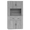vidaXL Skř&iacute;ň highboard &scaron;ed&aacute; sonoma kompozitn&iacute; dřevo